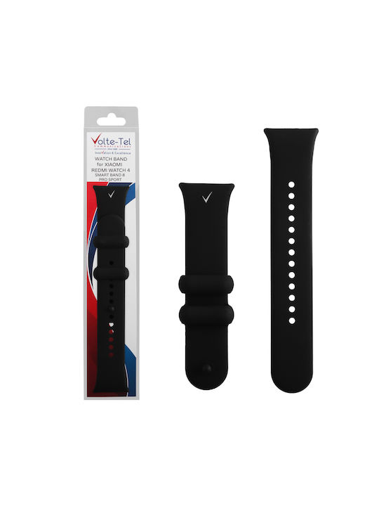 Volte-Tel Armband Silikon Schwarz (Redmi Uhr 4)