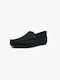 Men's Leather Moccasins in Black Color