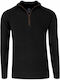 REDMOND Men's Black Long Sleeve Knit Blouse