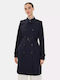 Women's Blue Trench Coat