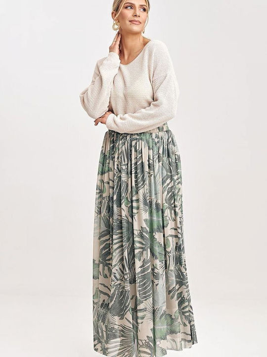 Figl Maxi Skirt in Green color