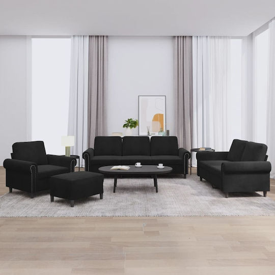 Σετ Σαλονιού 3-Sitzer & 2-Sitzer & Sessel & Hocker