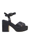 Leder Sandalen Schwarz