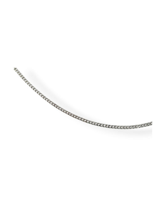 Silver 925' Rhodium-Plated Chain 50cm 1pc