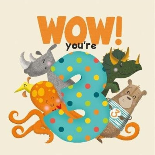 Wow You're Three Birthday Book From You To Me Paperback Softback
