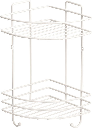 Metalife An der Wand montiert Badezimmerregal Metallisch 18x18x32.5cm