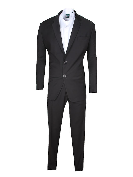 Stefansxxl Men's Suit Regular Fit Black