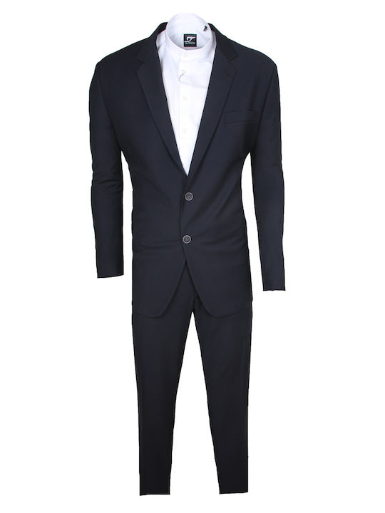 Stefansxxl Men's Suit Regular Fit BLUE