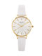 Pacific Damen Uhr mit Weiß Lederarmband