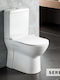 Serel Floor-Standing Toilet with Slim Cover Soft Close White