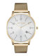 Paul Lorens Damenuhr 42mm Batterie mit Gold Rostfreier Stahlarmband