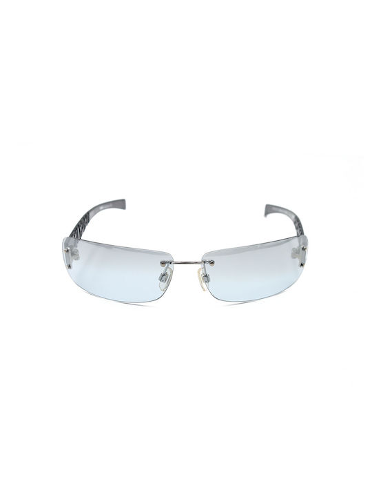 Versus by Versace Sunglasses with Silver Metal Frame and Light Blue Gradient Lens VSP76294