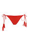 Bikini Slip mit Schnürchen Red
