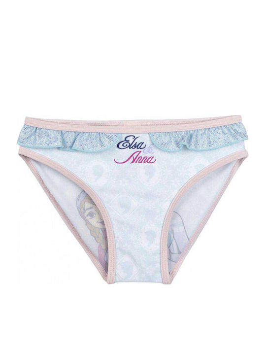 Cerda Frozen Elsa Anna Kids Swimwear Light Blue Swim Briefs