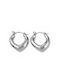 Stainless Steel Tear Drop Earrings Silver 20mm 1 Pair