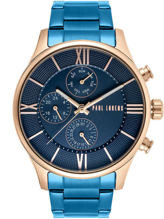 Paul Lorens Herrenuhr 45mm Chronograph Batterie...