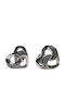 Earrings Silver 925 Woven Heart