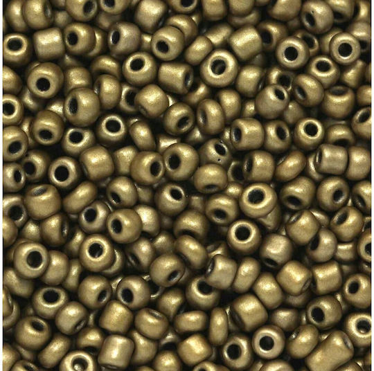 Glas Perle & Paillette Gold 4mm 100gr