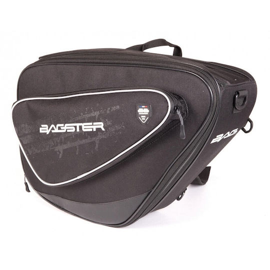 Bagster Motorcycle Saddle Side Bag 30lt in Black Colour