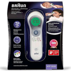 Braun Thermometer with Infrared Brown NTF3000