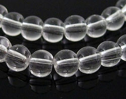 Glass Craft Beads Transparent 84pcs 4mm