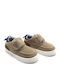 Pantofi copii din material textil cu velcro Bej