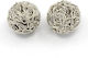 Metall Perlen & Pailletten Silberne 10Stück 20mm