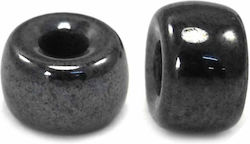 Glas Perlen & Pailletten Graue 100Stück 6mm