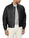 Calvin Klein Men's Leather Jacket Black