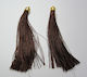 Decorative Tassel for DIY Crafts Brown 8pcs 12x1cm