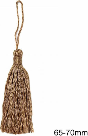Plastic Decorative Tassel for DIY Crafts Brown 10pcs