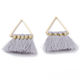 Decorative Tassel for DIY Crafts Gray 2pcs