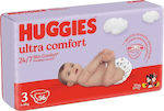 Huggies Ultra Comfort Jumbo Klebeband-Windeln Nr. 3 für 4-9 kg 56Stück