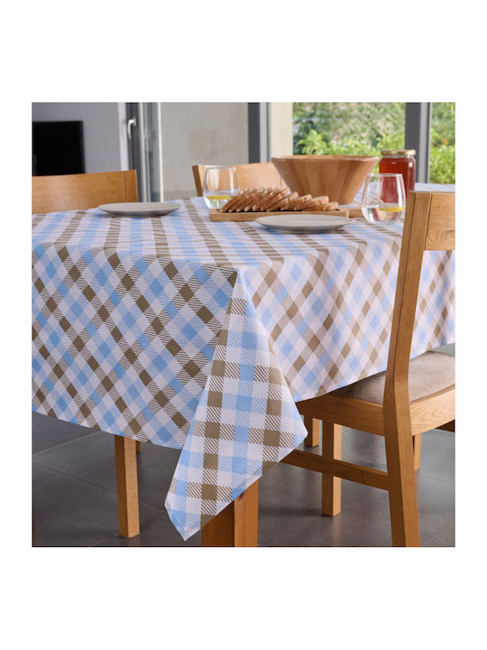 Cokitex Τραπεζομάντηλο Quadri Blue 140x180εκ. (...