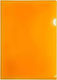 Tetis Folder Transparent for Paper A4 Orange 12pcs