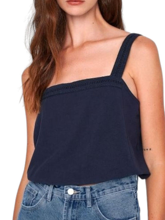 Ale - The Non Usual Casual pentru Femei Crop Top Blue