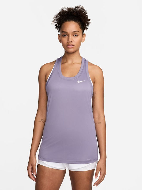 Nike Damen Sportliche Bluse Ärmellos Dri-Fit Lila