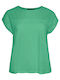 Vero Moda Women's Blouse Cotton Short Sleeve Green