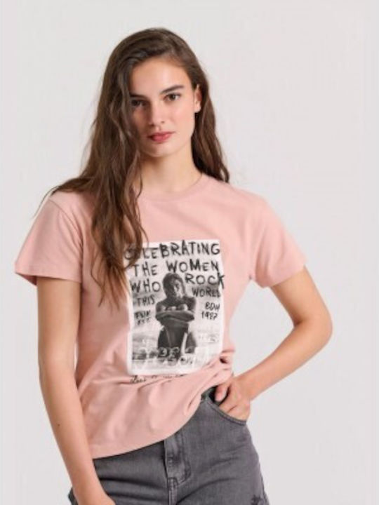 Funky Buddha Damen T-Shirt Pink