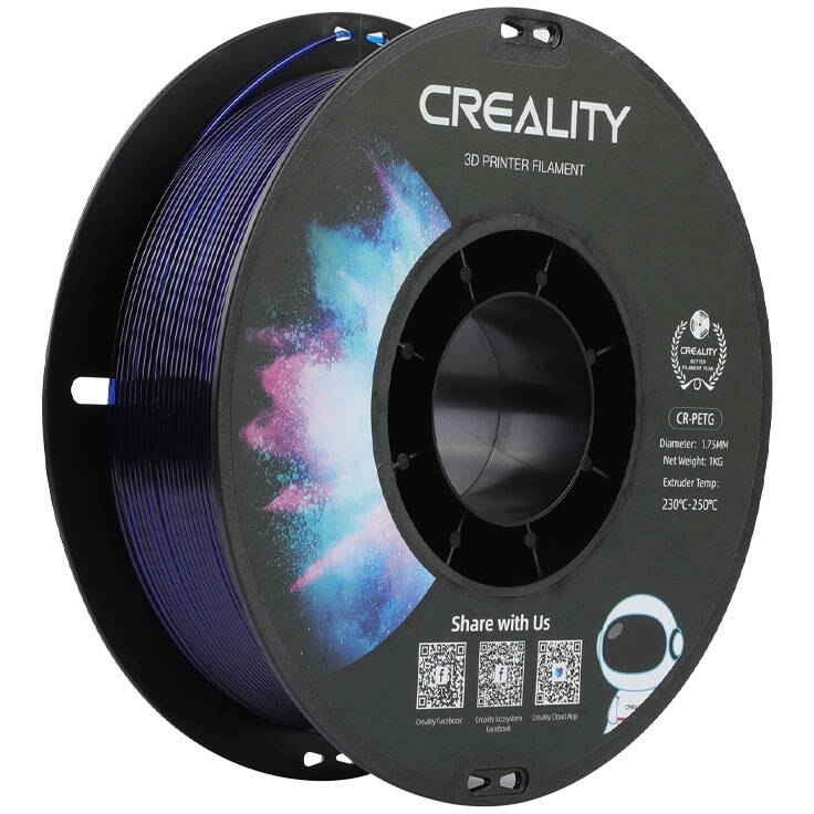 CR-PETG Filament Creality (Transparent blue)