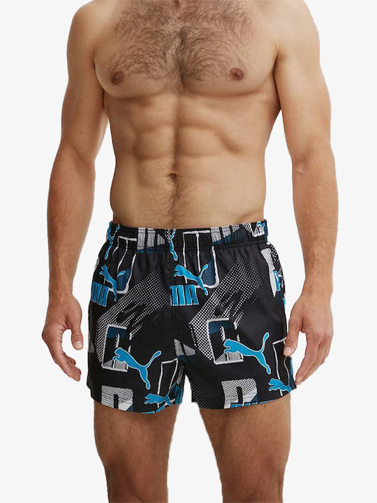 Men's Swimwear Shorts Blue Combo with Patterns