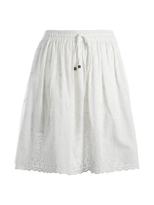 Ble Resort Collection Women's Skirt Beachwear WHITE