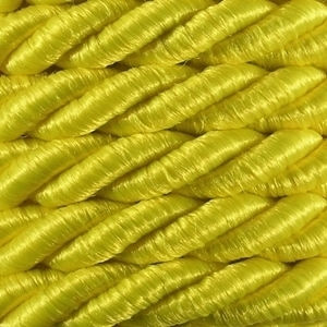 Șiret Poliester Galben 8mm x 5m