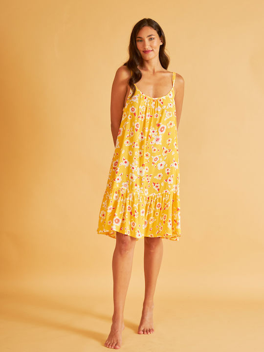 Harmony Summer Women's Nightdress Yellow