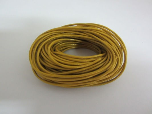 Schnürsenkel Leder Metallisch Gold 1.5mm x 10m