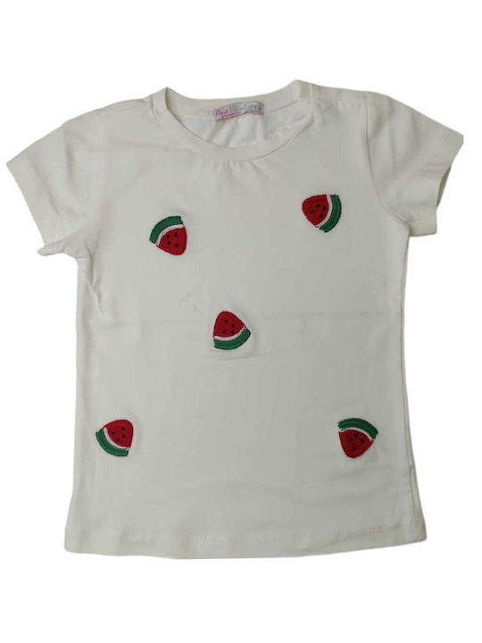 Trendy Shop Kids T-shirt Ecru