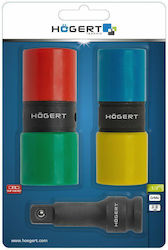 Högert Technik Σετ Προεκτάσεις Καστάνιας με Καρέ 1/2" 4τμχ Högert Technik Σετ Προεκτάσεις Καστάνιας με Καρέ 1/2" 4τμχ