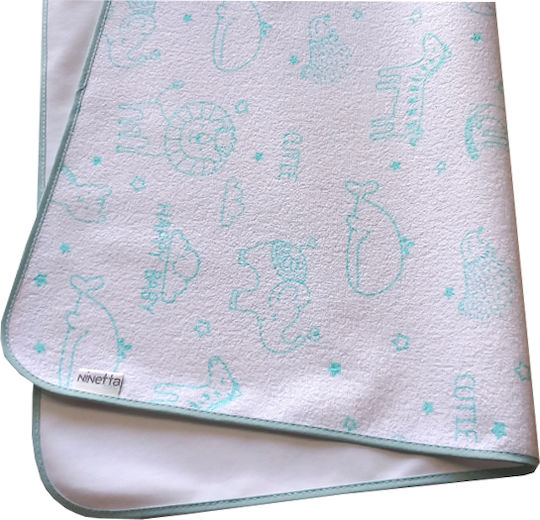 Dimcol Wasserdichtes Wickeltuch Mint Green Türkis 65x45cm.