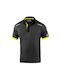Sparco Toledo Men's Work T-shirt Polo Gray Yellow Fluorescent 02415