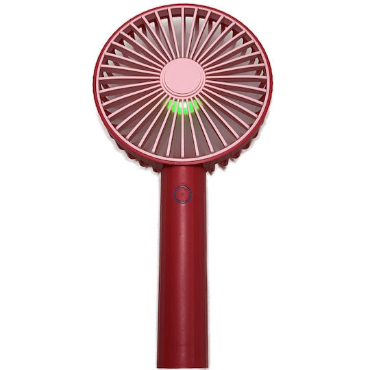 Φορητος Ανεμιστηρας Χειρος Dd5649 Mini Red Fan